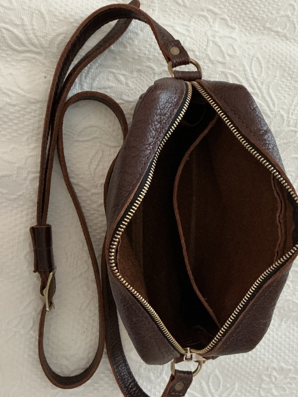 Portland leather camera bag style crossbody - Picture 3 of 4